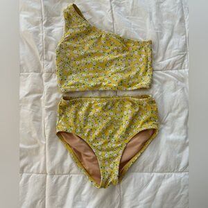 Crew Cuts size 6-7 Yellow Swim Suit